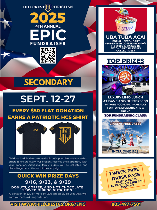 Secondary Epic Flyer